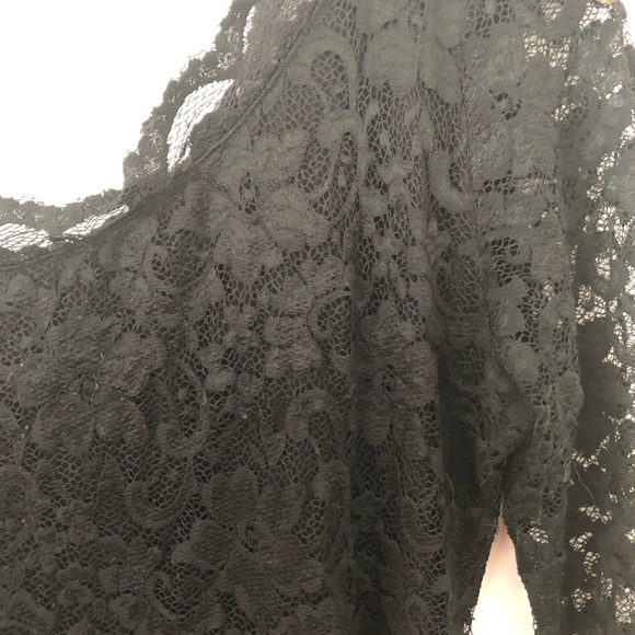 Black lace asymmetrical dress - Picture 1 of 2